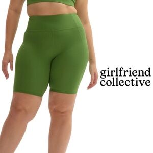 Girlfriend Collective Kiwi High-Rise Bike Short - Size Medium